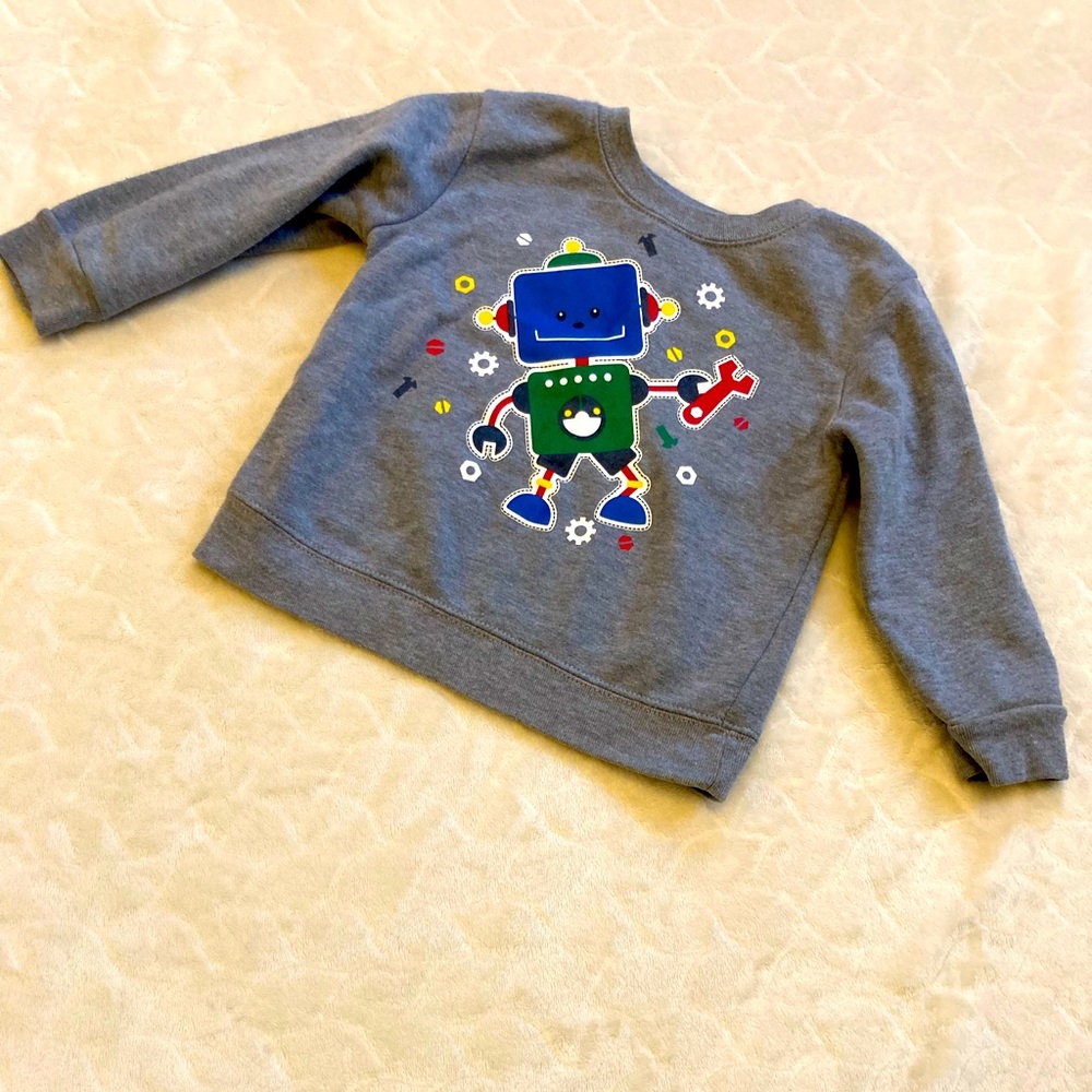 ☀️ Garanimals Robot Dancing Sweatshirt, 24 mo